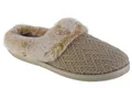 Hausschuhe Damen, Skechers Cozy Campfire - Home Essential, Beige