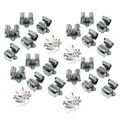 20x Wandhalter Gerätehalter Stahl Besenhalter Wandhalterung Stielhalter