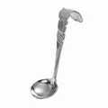 GRÄWE Ostfriesischer Sahnelöffel, Kaffeesahnelöffel, Rosendekor