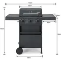 TAINO COMPACT 3+0 Gasgrill Grillwagen platzsparend Griller Gas Grill BBQ schwarz