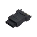 CY 15-poliger SATA-Stecker auf Molex-4-polige IDE-Festplatten-Netzadapter.