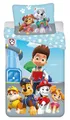 Jerry Fabrics Kinderbettwäsche Paw Patrol Ryder Chase Marshall Rubble Skye Everest Liberty Hunde Tiere Bettdecke 140 x 200 + Kopfkissen 70 x 90 cm 100% Baumwolle