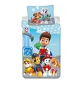 Paw Patrol Kinder Bettwäsche - weiche Baumwolle 140x200 cm Kissen und Decke