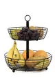 Auroni - Etagere - 2 stöckig - große Obsttellern - Präsentation von Obst - stilvoller Obstkorb - Obstschale - H=33 cm - D= 29 cm