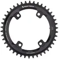 Wolf Tooth Shimano GRX Kettenblatt, 110 BCD Asymmetric, 4-Loch, 42 Z., Drop-Stop ST, black