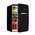 Klarstein Kühlschrank, Mini-Kühlschrank für Getränke, Kühlschrank Klein, Kleiner Kühlschrank Lautlos, Skincare Fridge, Vintage Design, Camping Kühlschrank, Minikühlschrank für Zimmer, 0-10°C, 68 L