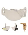 LARKSON Leckerlibeutel Fiete Half Moon Gassi Tasche (1-tlg), Halbmondtasche für Gassi gehen mit Hund, Wasserabweisend