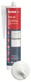 fischer Premium Maleracryl Paint AC, geruchsneutrale und dehnfähige Dichtmasse für innen und außen, Fugenmasse für Anschlussfugen, guter Schutz vor Rissbildung und Verfärbung, 310 ml, weiß