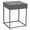 osoltus Cube Beistelltisch m. Schublade Industrie Design warm grey