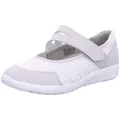 Waldläufer K-Ira Klett-Ballerina 634K31-302-013, Nubuk / Stretch, cement silber, OrthoTritt, Extraweite K 38 1/2 - Hellgrau - 38,5