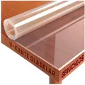 DecoHomeTextil Heimtextilmanufaktur Tischdecke Transparente Folie 2mm abgeschrägte V Kante Schutzfolie, robust, reißfest, schalldämmend 80 cm x 45 cm