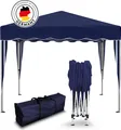 Faltpavillon 3x3 m ohne Seitenteile - Blau - wasserdicht - Gartenpavillon, UV-Schutz 50+