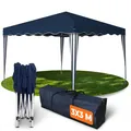 Kronenburg Faltpavillon wasserdicht Dachmaß 3 x 3 m UV Schutz 50+ Pavillon in Blau