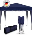 Kronenburg Faltpavillon 3x3 m wasserdicht - Gartenpavillon, Partyzelt stabil, UV-Schutz 50+, Wetterfester Schutz, Leichter Aufbau, Inklusive Tragetasche & Zubehör