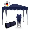 Falt Pavillon 100% WASSERDICHT Dachmaß 3x3m Party Garten Zelt Pavillion Blau