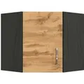 Held Möbel Küchen-Eck-Hängeschrank Sorrento BxHxT 60x57x60cm Wotaneiche-Grafit