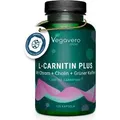 Vegavero L-Carnitin Plus | 120 Kapseln | mit Grüner Kaffee + Cholin + Chrom | 1.000 mg Carnipure® pro Tag | vegan