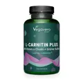 L-Carnitin Komplex | Carnipure®, Cholin, Grüner Kaffee, Chrom & B-Vitamine | Vegan | Pre Workout | Ohne Zusatzstoffe | 120 Kapseln | Vegavero®