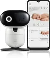 Motorola Nursery PIP1010 CON Baby Monitor-mit Kamera-Schwenken, Neigen, Zoomen und Nachtsicht-Wandhalterung-Motorola Nursery App-Raumtemperatur, Zwei-Wege-Kommunikation und Schlaflieder, Schwarz