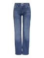 ONLY Female Straight-Fit Jeans ONLBLUSH Mittlere Taille Gerade geschnitten Jeans