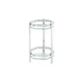 Blumensäule   , silber , Maße (cm): H: 45  Ø: 28