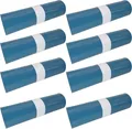 Hossi's Wholesale Müllbeutel 8 Rollen mit 25 Beuteln blaue Müllsäcke Abfallsäcke 39my 120l, stabil, 120