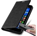 Cadorabo Handyhülle für Nokia Lumia 535 Hülle Nokia Lumia 535, Hülle Schutzhülle mit Standfunktion, Magnetverschluss und Kartenfach