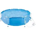 CRIVIT Metal-Frame-Pool, Ø 300 x H 76 cm, inkl. Filterpumpe