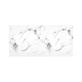 Wandpaneele Badezimmer Wasserfest 122x260 cm – PVC Wandpaneele Marmoroptik als Duschrückwand Kunststoff & Wandverkleidung Bad, auch für Küche & Innenbereich | Carrara Nova