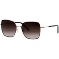 Sonnenbrille BRENDEL EYEWEAR "905059", Damen, unkompliziertes aubergine, hellgold, casual, Brillen, Form Karree/Eckig, leichter Verlaufstönung, Polyamid UV 400