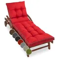 sunnypillow Liegenauflage 200 x 60 - Auflage für Gartenliege extra dick 13cm - Outdoor, wasserdicht, UV Lichtecht - Polster für Sonnenliege - Polsterauflagen für Liegestuhl - Kissen Rot