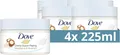 Dove Dusch Peeling Macadamia Reismilch 4er Pack Körperpeeling Reinigung 4x225ml