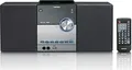 Lenco Microanlage MC-150 | HiFi Kompaktanlage mit DAB+, FM Radio, Bluetooth, CD/MP3-Player, USB, AUX, 2x10W, Schwarz