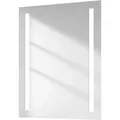 Emke LED Badspiegel 80 x 60 cm Badezimmerspiegel mit Kaltweißer Beleuchtung