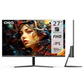 CHIQ Monitor 27 Zoll, Monitor PC FHD (1920 x 1080), IPS FreeSync, 100 Hz, Ultradünn, Integrierter Lautsprecher, HDMI, DP, VGA, Typ-C, VESA-Montage, 2025