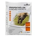 DURABLE Premium Prospekthülle DIN A4 Glasklar Transparent 60 Mikron PP (Polypropylen) 11 Löcher 267219 100 Stück