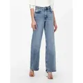 ONLY High-waist-Jeans ONLJUICY HW WIDE LEG blau 29