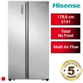Side by Side Kühl-Gefrier-Kombination Hisense RS677N4ACC Kühlschrank 178,6cm