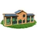 NYVI Hasenstall mit PVC Dach Kaninchenkäfig Kaninchenstall Hasengehege Hasenhaus