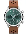Timex Herren Chronograph Uhr mit Leder Armband Marlin