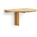 Wandtisch, klappbar Trefoil Form and Refine Eiche geölt braun, Designer Herman Studio, 75x49x68 cm