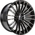 4x Diewe Presto nero dark machined 8x19 ET25 - LK5/112 ML66.5 Felge Alu