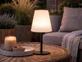 Solarleuchte Tischleuchte Outdoor, per USB & SOLAR ladbar, Tischlampe ohne Kabel