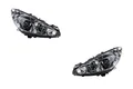 Johns, Scheinwerfer Halogen Front passend für Peugeot 308 05/11- H7 H1 Set Links Rechts