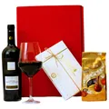 Geschenkkorb gefüllt mit Wein & Schokolade | Präsentkorb, Geburtstag Geschenk
