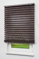 LYSEL Outlet - Jalousie mit Plissee-Effekt Braun in den Maßen (B x H) 140cm * 180cm