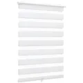 Sekey Doppelrollo Klemmfix ohne Bohren Doppelrollo Duo Rollo Schnurlos Rollo Faltrollo 40x130cm, Weiß