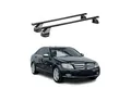 OMAC Dachträger Menabo Stahl Gepäckträger für Mercedes C Klasse W204 2007-15 Schwarz (2-St), Wasserbeständig,Abnehmbar,Multifunktional,Leichtgewichtig