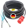 netbote24® maxgo CEE Anschlussleitung Maschinen Anschlusskabel Starkstromkabel Verlängerungskabel Gummikabel H07RN-F 5X1,5mm² 5-polig 400V 16A IP44 Außenbereich 10m