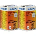 2x Philips PSY24WSV+ Silver Vision Plus 12V 24W Blinker Chrom Effekt